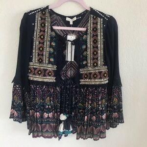 i the wild | Boho Navy “jacket”